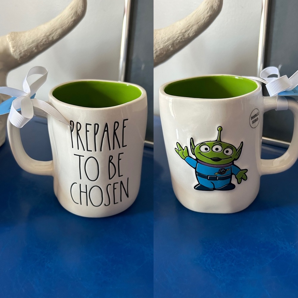 Rae Dunn Disney Pixar Toy Story Alien Prepare To Be Chosen double sided mug